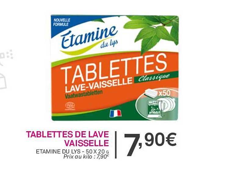 tablettes de lave vaisselle