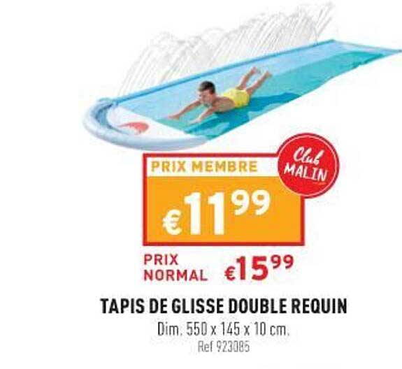 tapis de glisse double requin