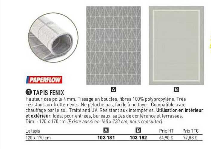 tapis fenix paperflow