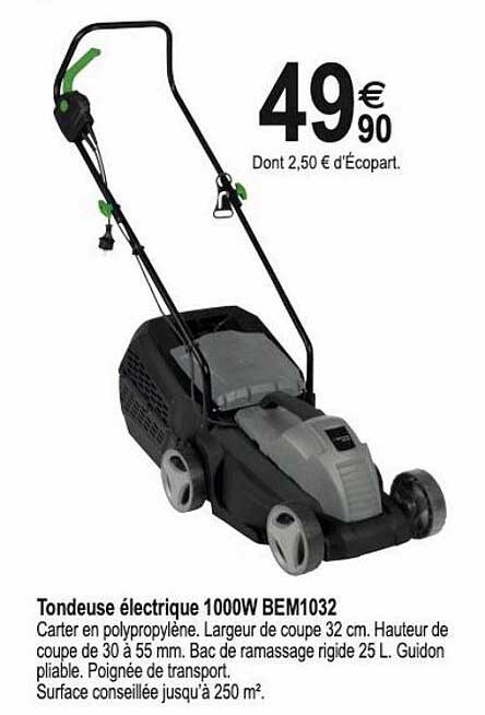tondeuse électrique 1000w bem1032