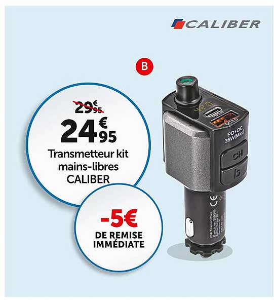 transmetteur kit mains-libres caliber