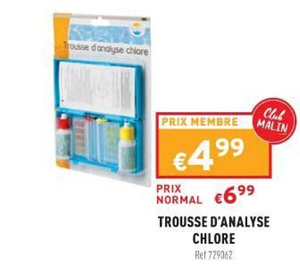 trousse d'analyse chlore