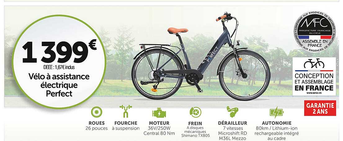 vélo à assistance électrique perfect