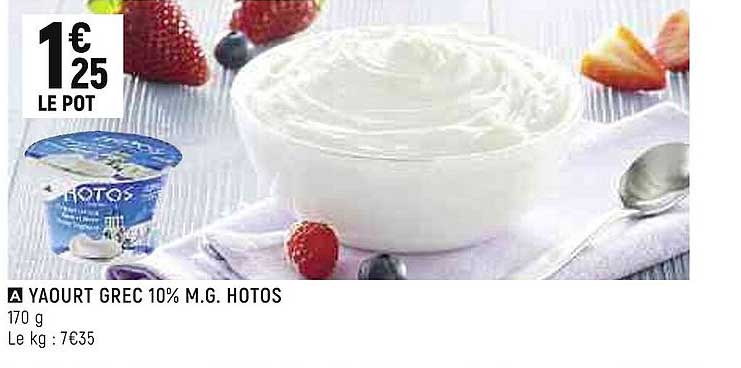yaourt grec 10% m.g. hotos