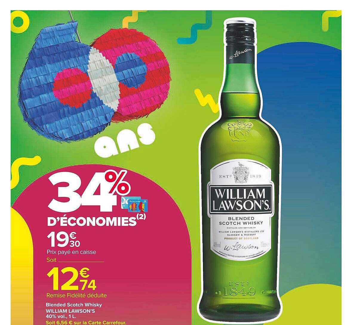 blended scotch whisky william lawson's 40% vol.