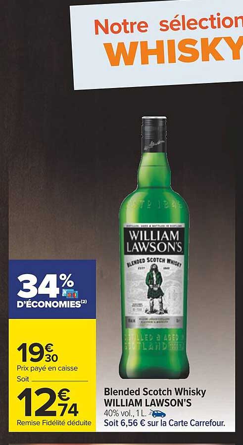 blended scotch whisky william lawson's
