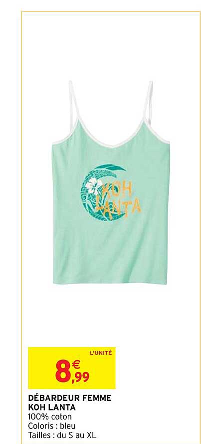 débardeur femme koh lanta