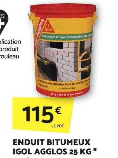 enduit bitumeux igol agglos 25 kg