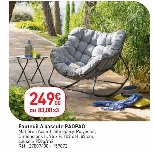 Fauteuil à Bascule Paopao