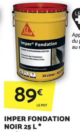 imper fondation noir 25l sika