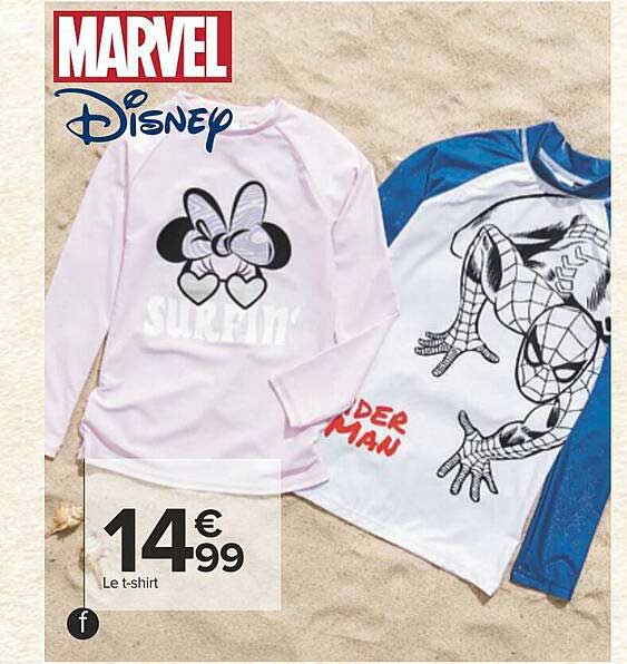 le t-shirt marvel disney