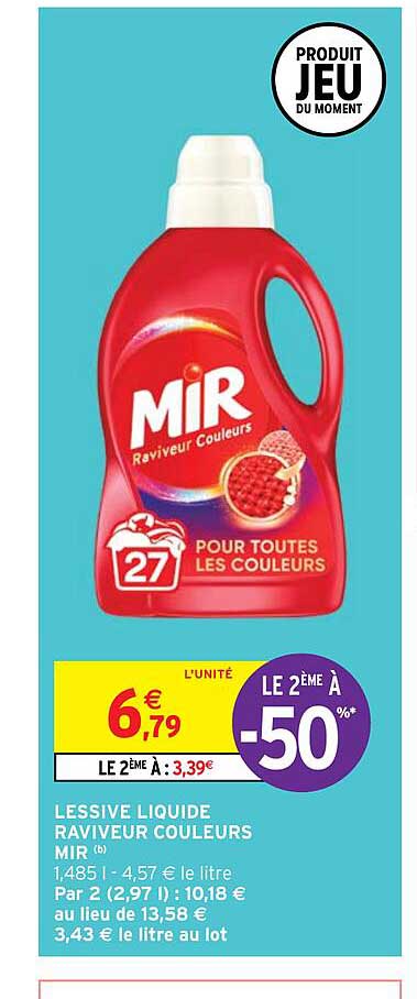 lessive liquide raviveur couleurs mir