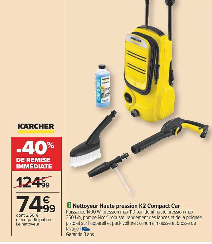 Nettoyeur Haute Pression K2 Compact Car Kärcher