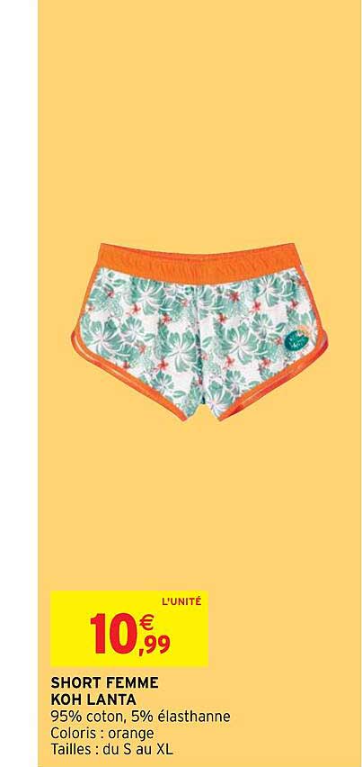 short femme koh lanta