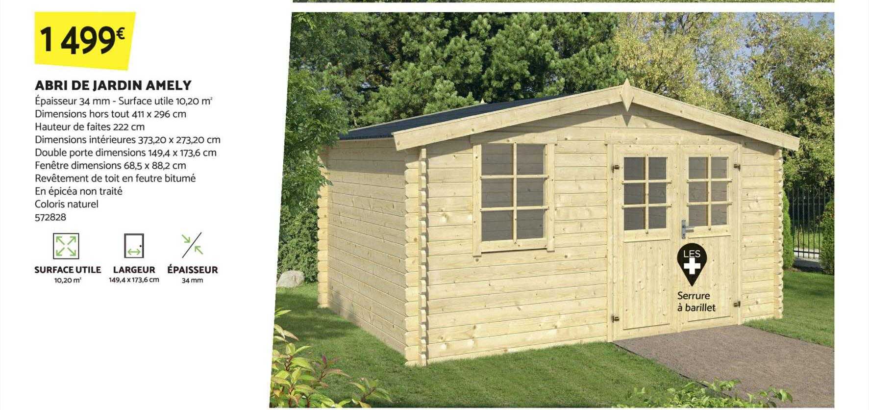 abri de jardin amely