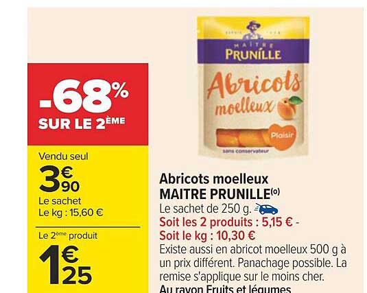 Abricots Moelleux Maître Prunille