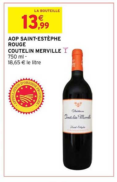 aop saint-estèphe rouge coutelin merville