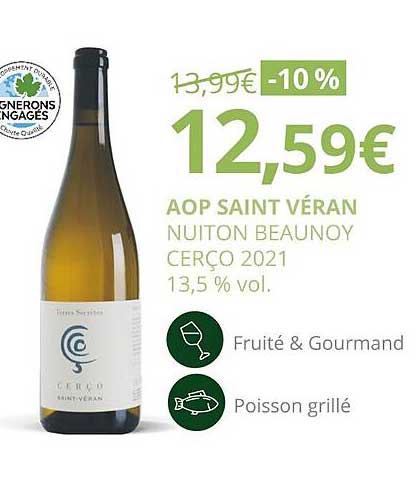 aop saint véran nuiton beaunoy cerço 2021 13,5% vol.