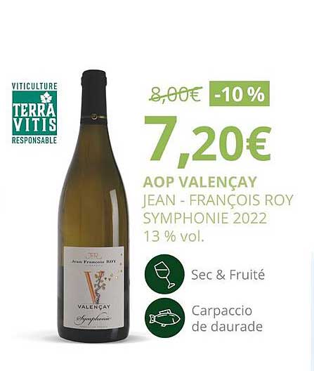 aop valençay jean-françois roy symphonie 2022 13% vol.