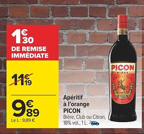 apéritif à l'orange picon