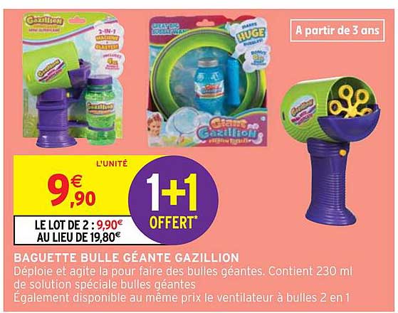 baguette bulle géante gazillion