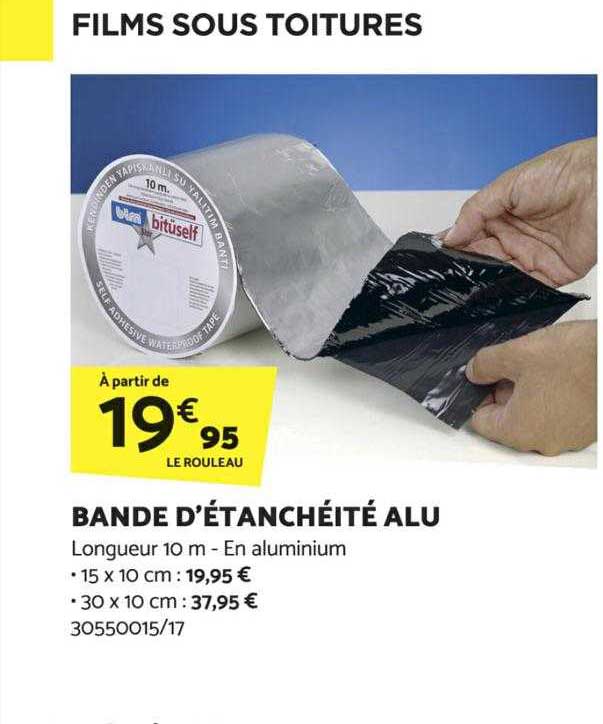 bande d'étanchéité alu