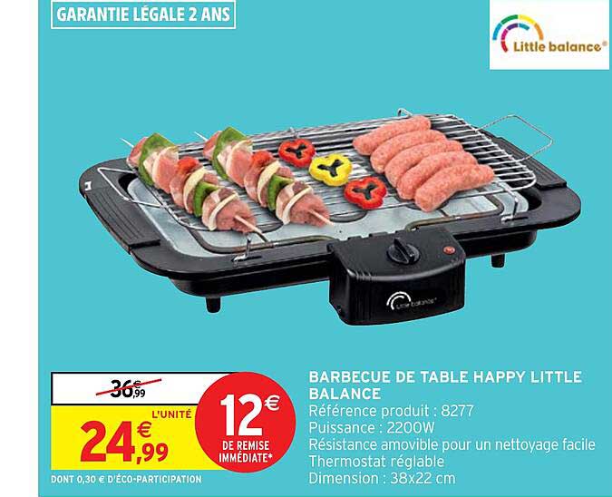 barbecue de table happy little balance