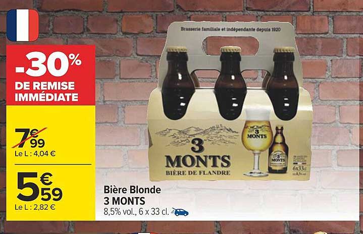 Bière Blonde 3 Monts