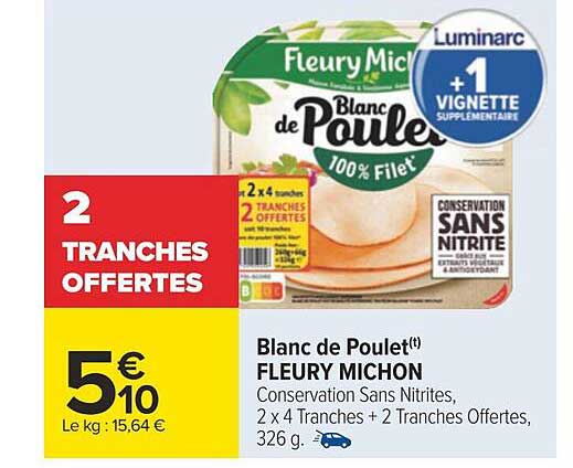 blanc de poulet fleury michon