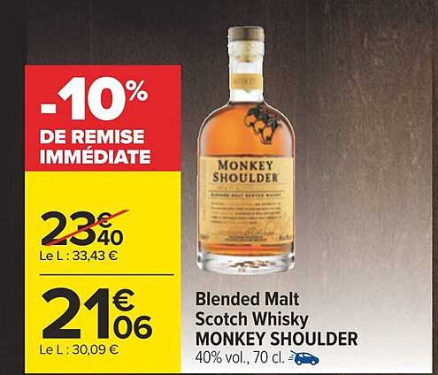 blended malt scotch whisky monkey shoulder