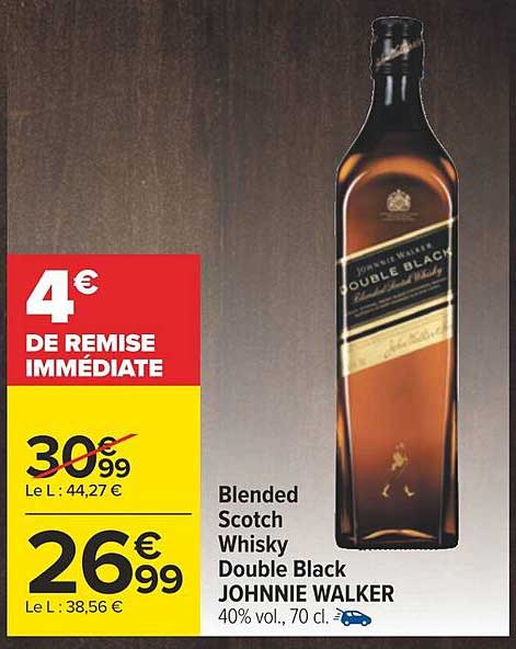 blended scotch whisky double black johnnie walker
