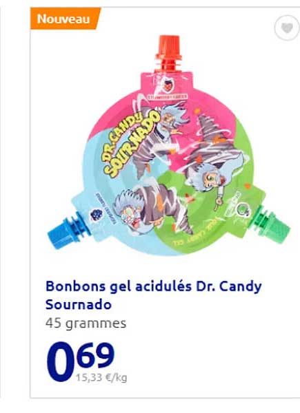 bonbons gel acidulés dr. candy sournado