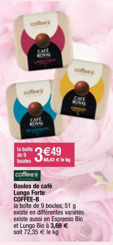 boules de café lungo forte coffee b