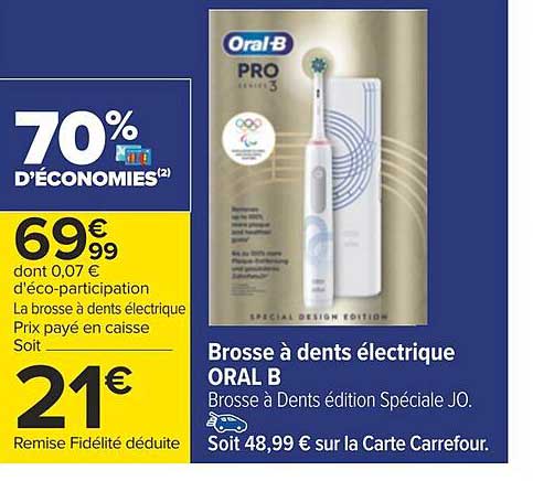 brosse à dents électrique oral b