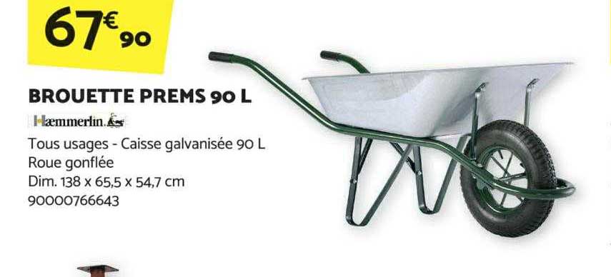 brouette prems 90l haemmerlin