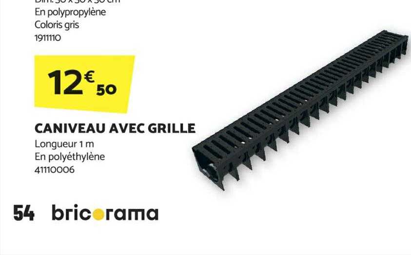 Caniveau Avec Grille