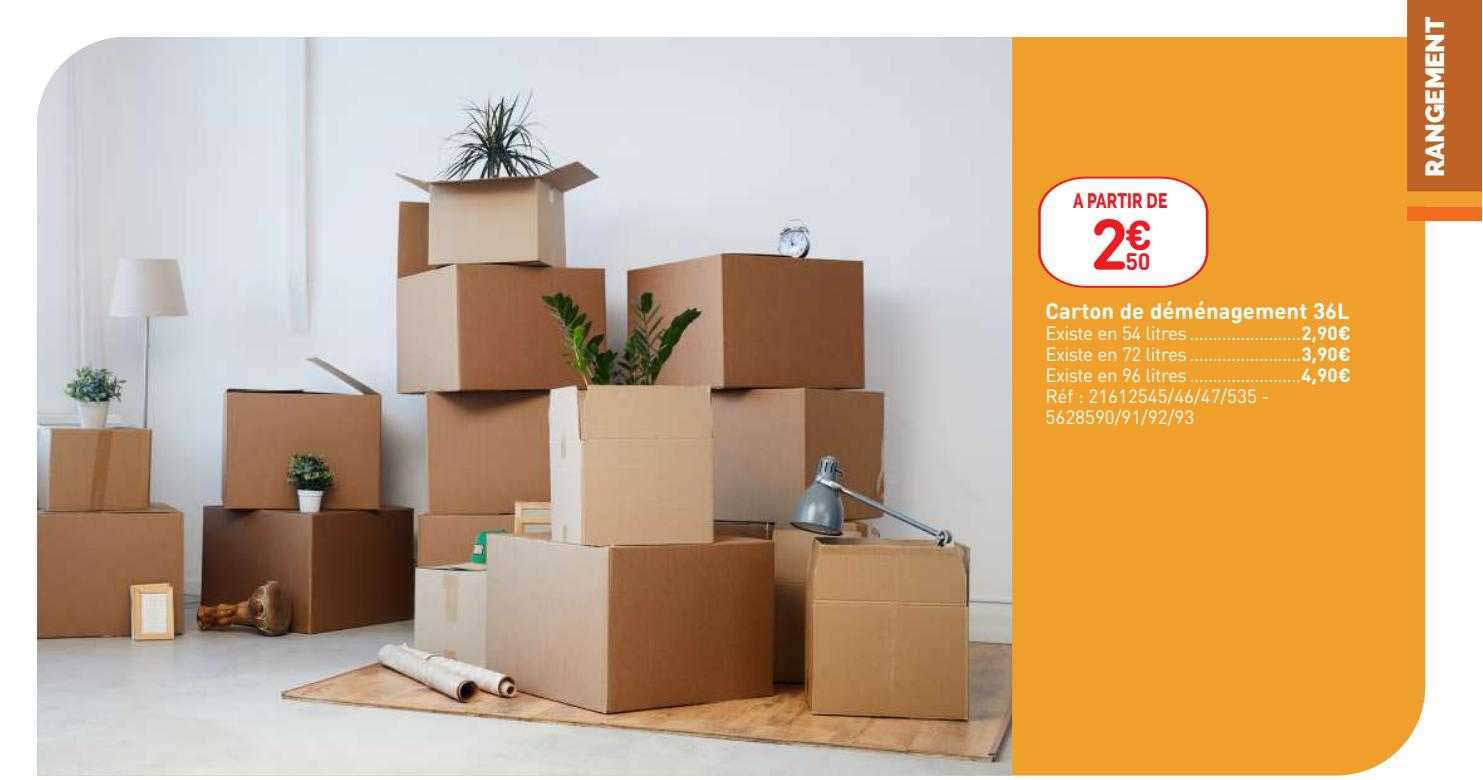 carton de déménagement 36l