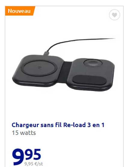 chargeur sans fil re-load 3 en 1