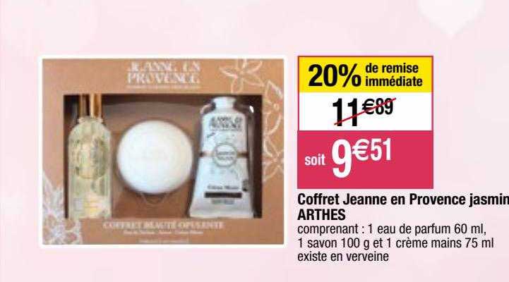 coffret jeanne en provence jasmin arthes