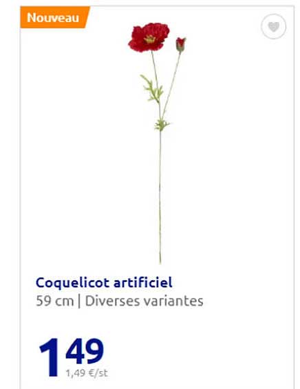 coquelicot artificiel