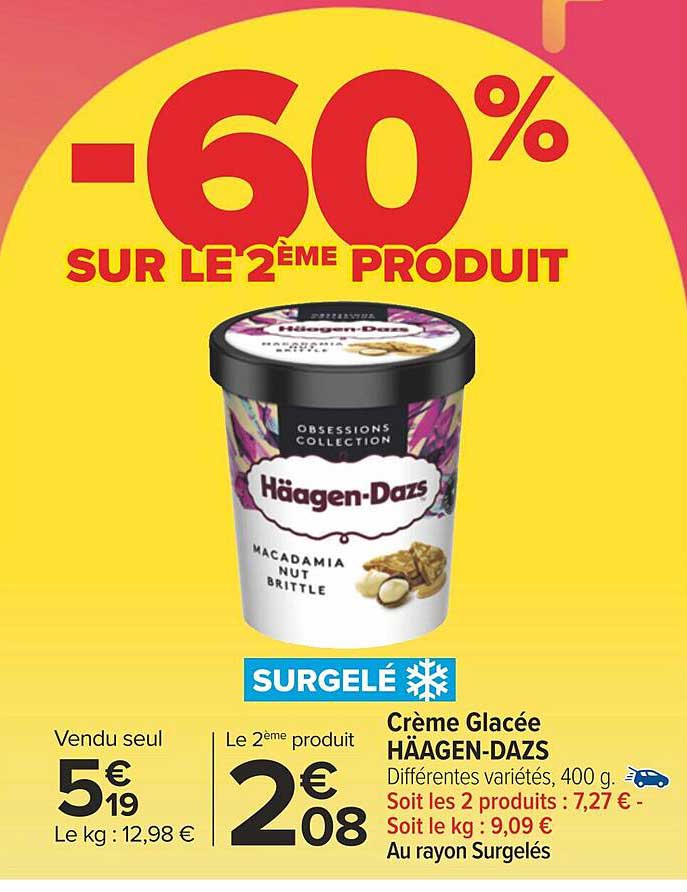 crème glacée häagen-dazs