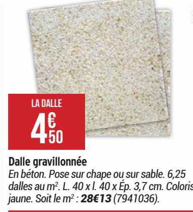 dalle gravillonnée