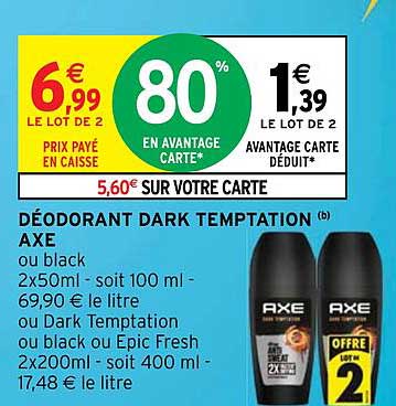Déodorant Dark Temptation Axe