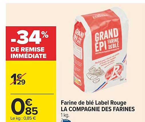 farine de blé label rouge la compagnie des farines