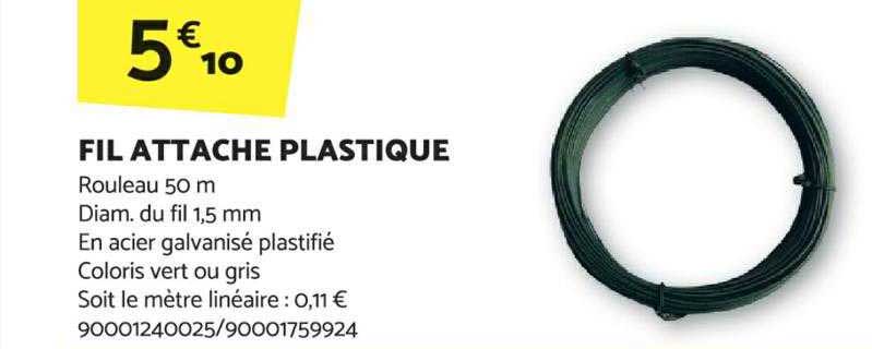 fil attache plastique