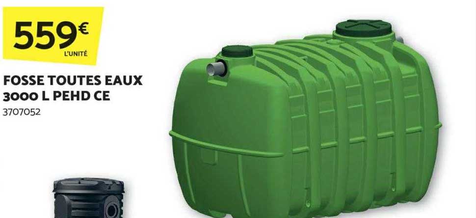 fosse toutes eaux 3000l pehd ce