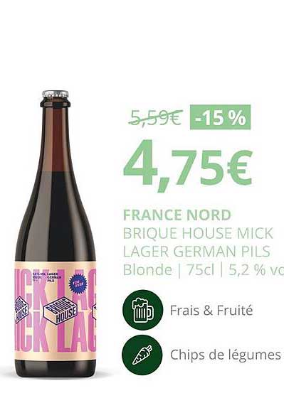 france nord brique house mick lager german pils blonde