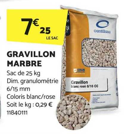 gravillon marbre