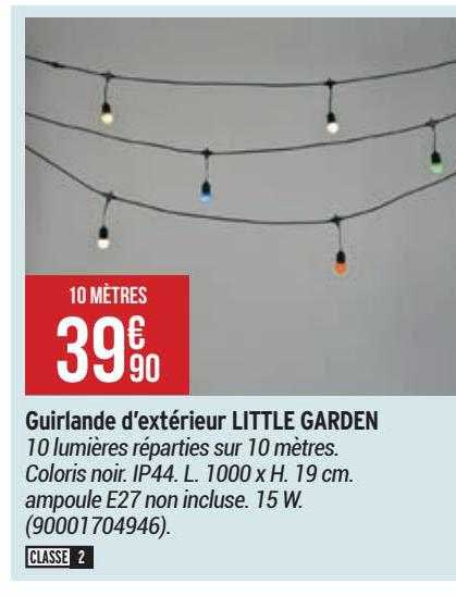 guirlande d'extérieur little garden