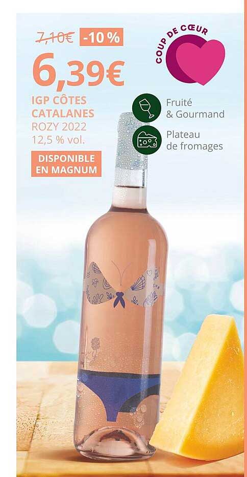 igp côtes catalanes rozy 2022 12,5% vol.